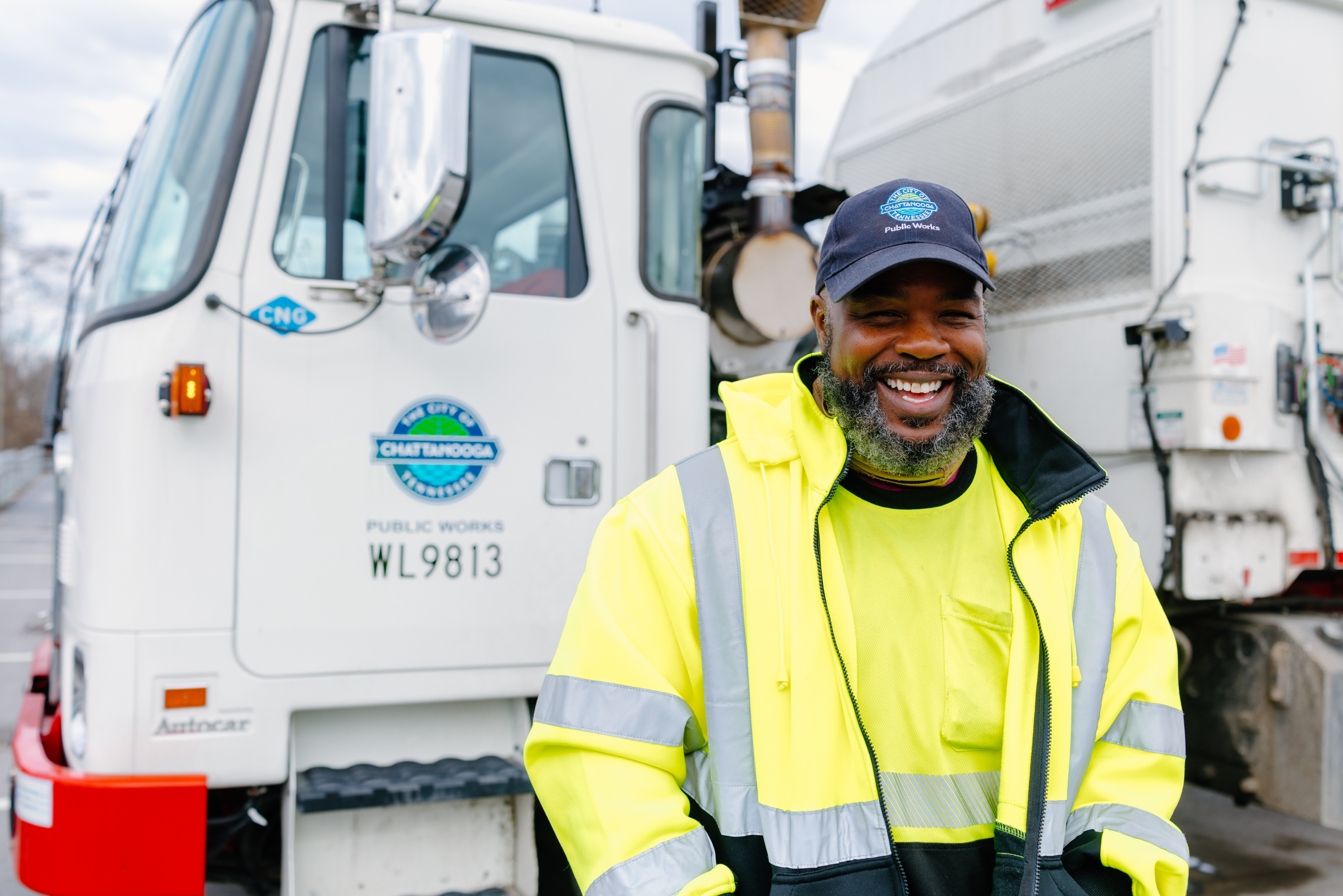 A man working for the City's Public Works Department