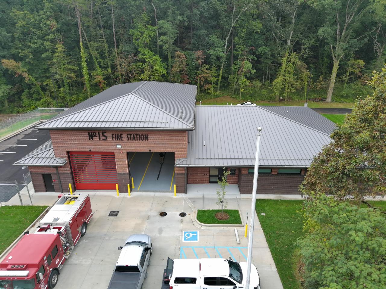 Overhead view of station 15