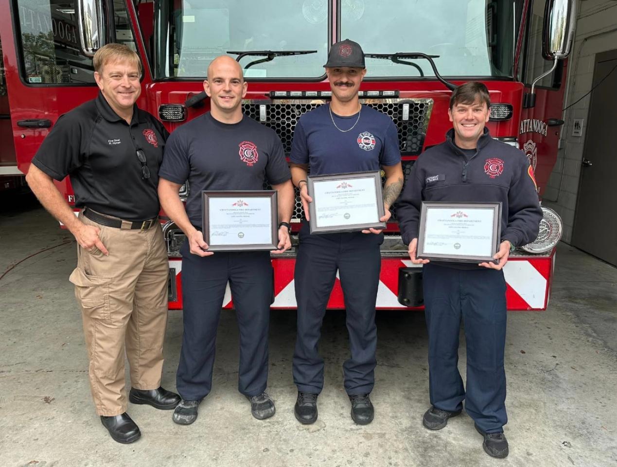 Fire Fighters receive life saving awards