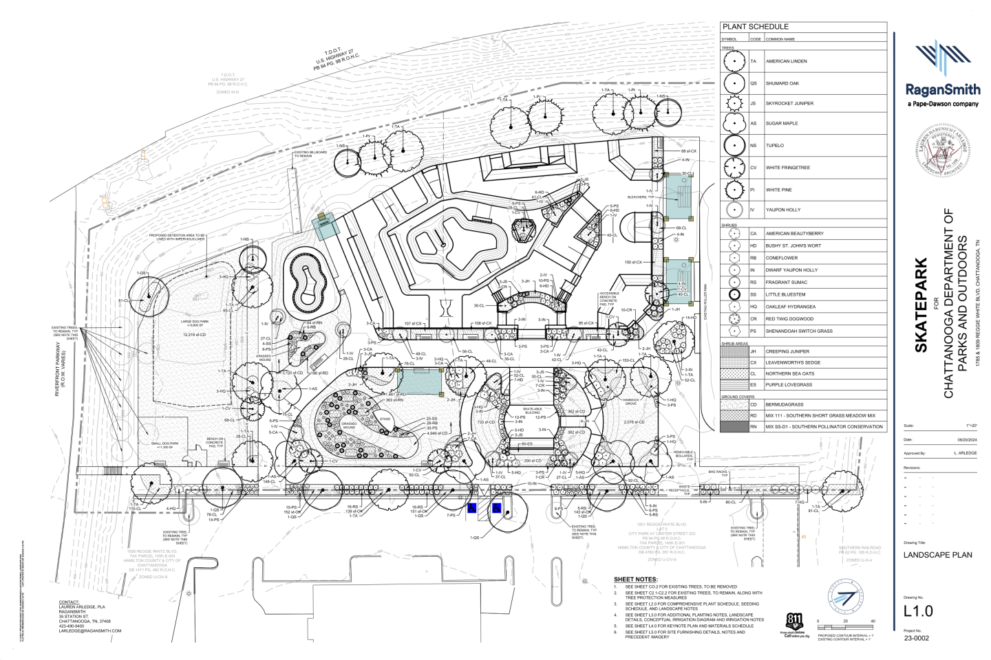 Conjunto de Licitación para el Skatepark de Chattanooga