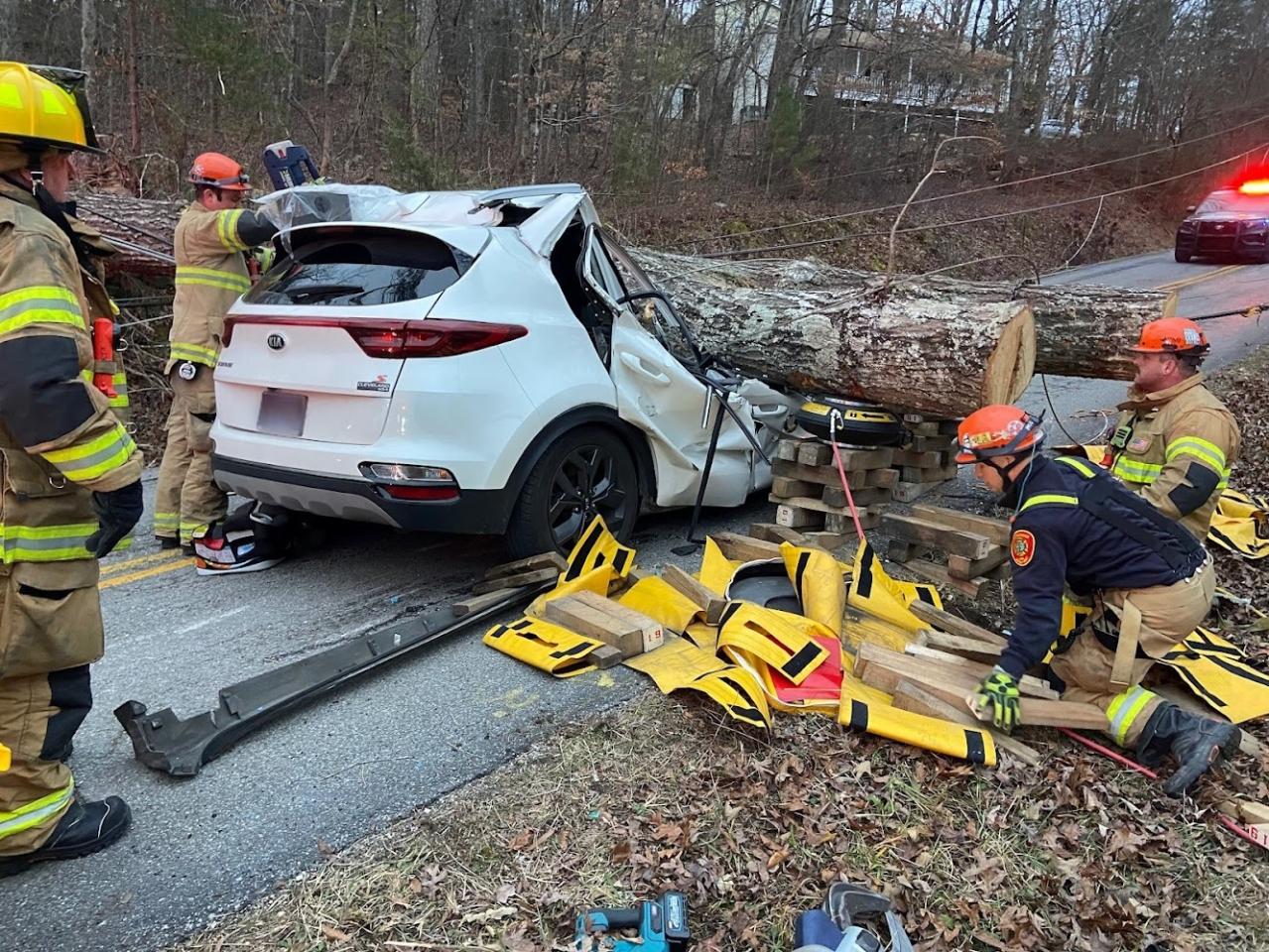 Cut tree leads to complicated Hixson extrication