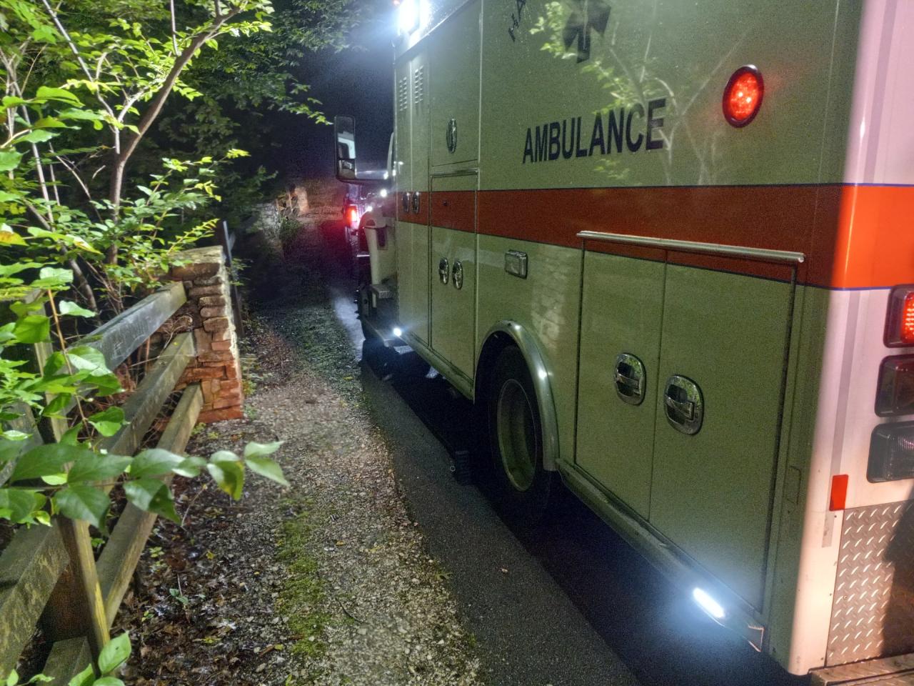 Ambulance waiting for the rescue