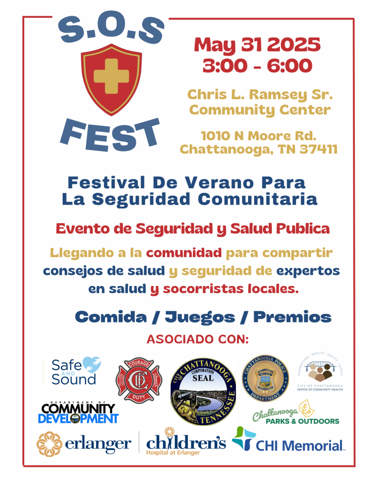 Flyer with information in Spanish on sos fest 2025