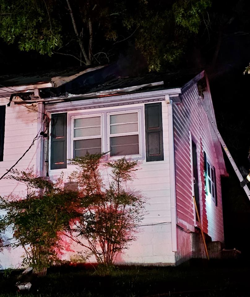 Damage to the home after the fire