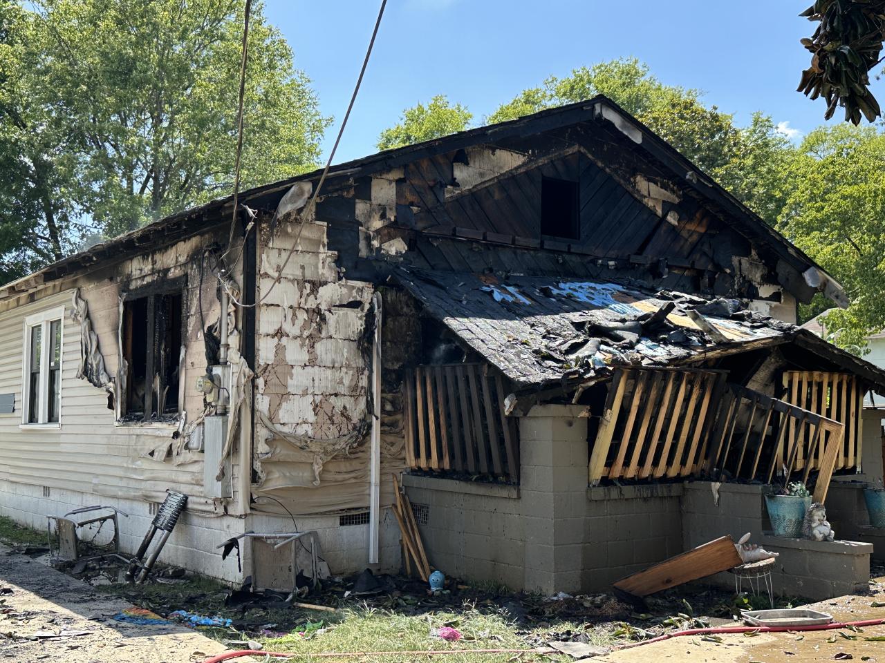 Damage to the house