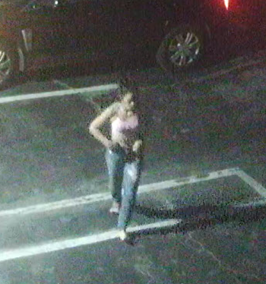 Front image of woman wanted for questioning