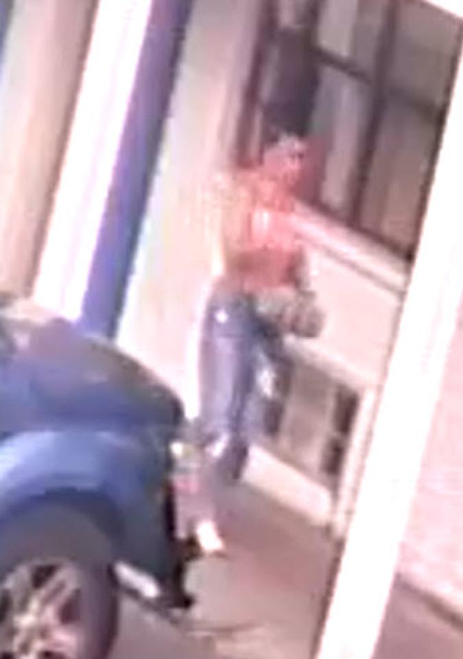 Another shot of the women in jeans and a tank top