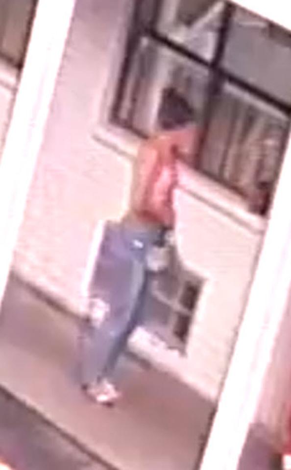 Side shot of the woman