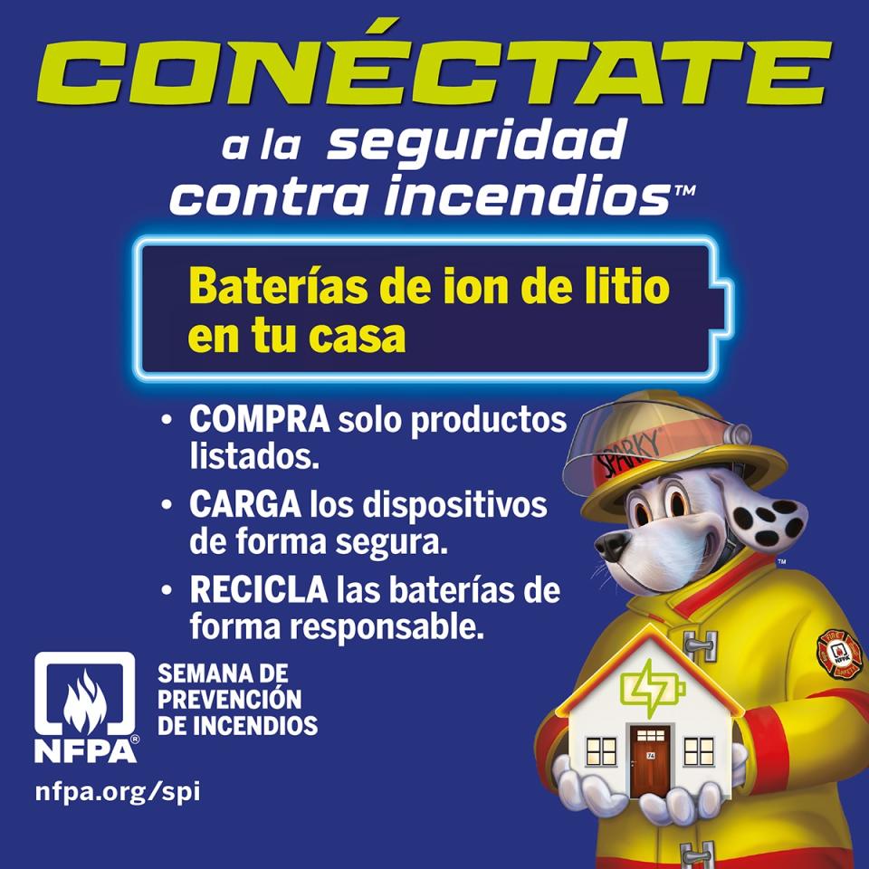 Fire Department Safety week 2025 Flyer in Spanish