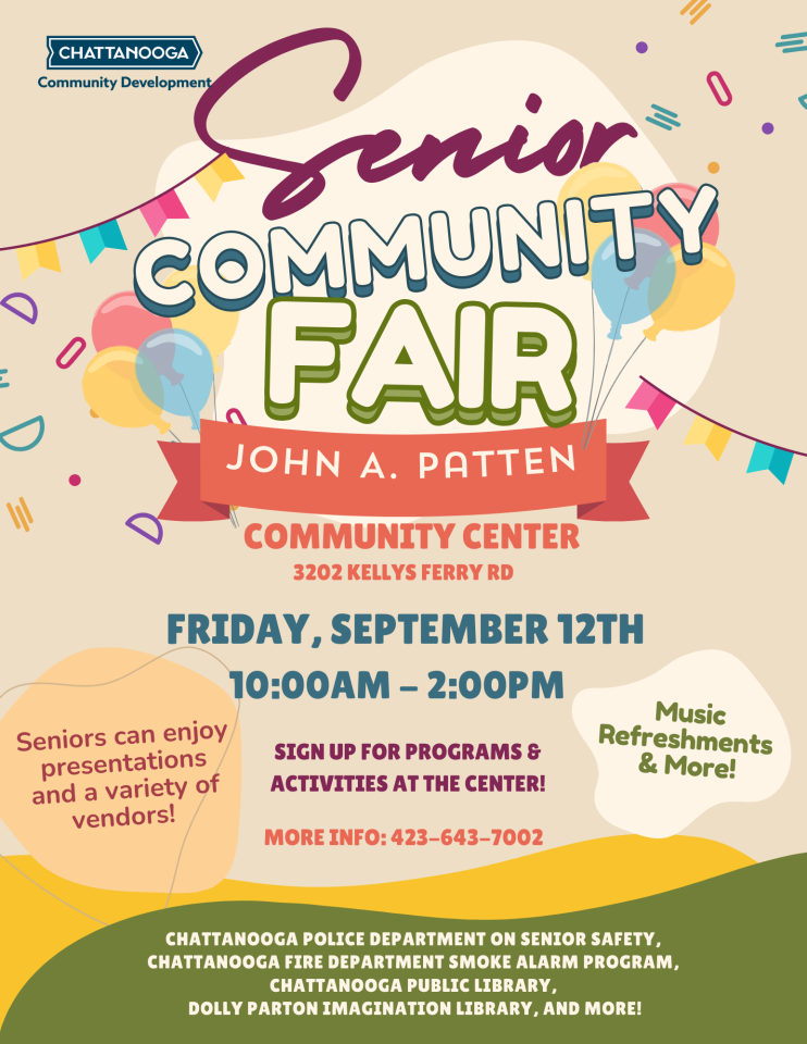 Flyer for the John A Patton Senior Fair
