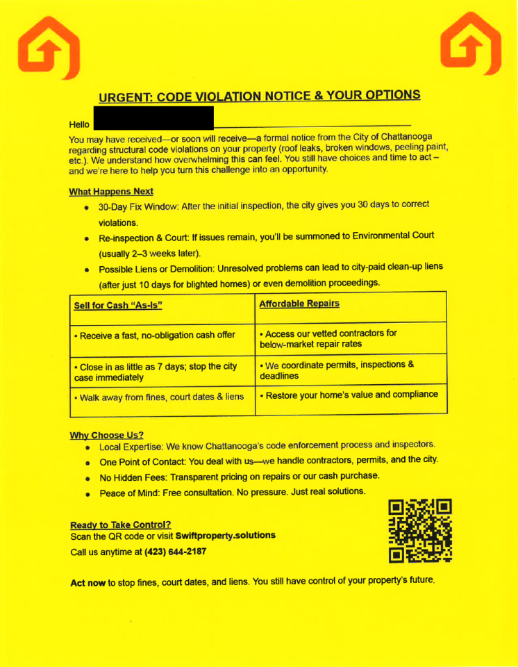 Copy of the Fake Flyer that has been seen