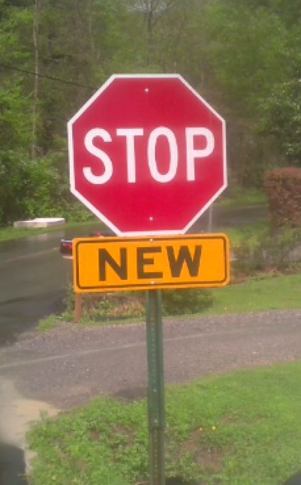 New three way stop
