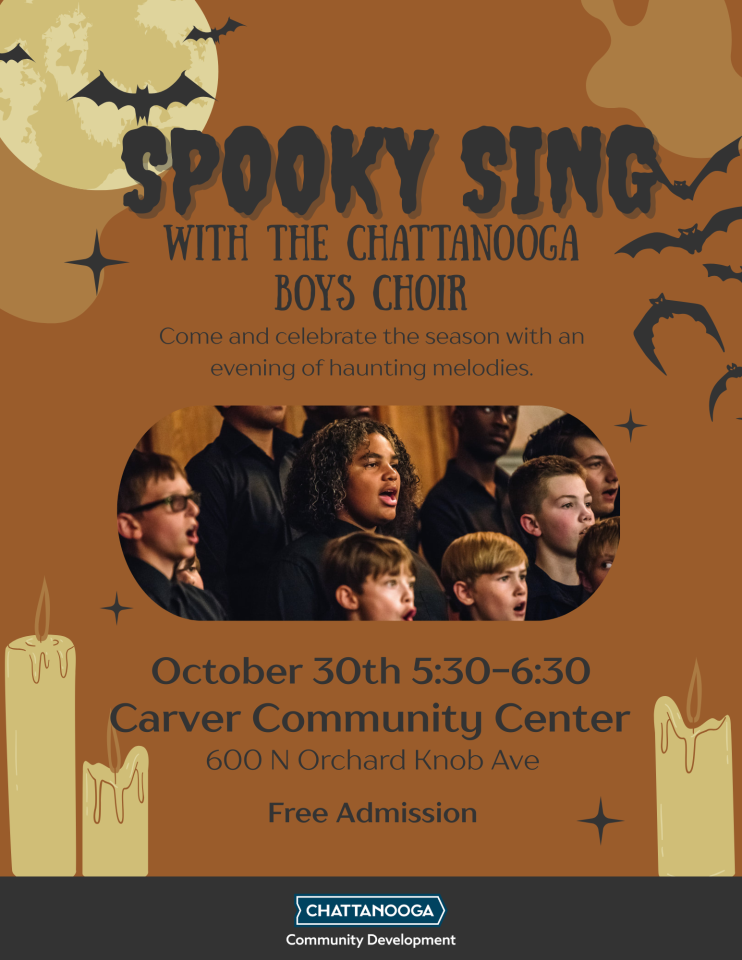 Flyer for the Spooky Sing Flyer for the Spooky Sing