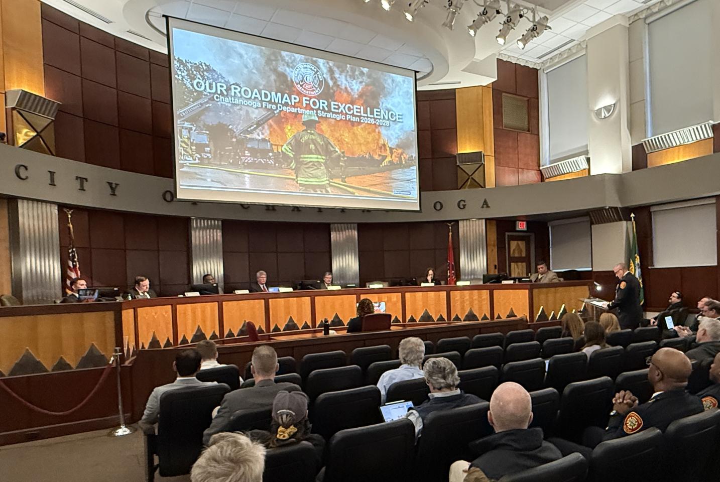 Chief Terry Knowles presents the CFD Strategic plan to City Council 