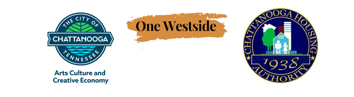 City of Chattanooga Symbol, One Westside with gold background, Chattanooga Housing Authority Logo