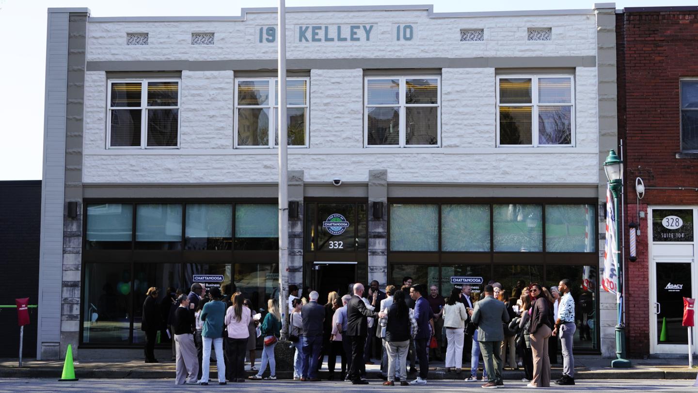 Group attends oppening of Small Business Resource Center Opening