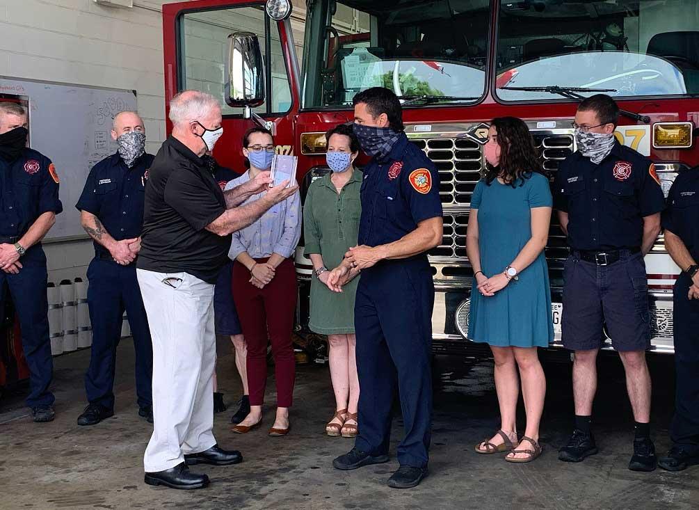 CFD lieutenant receives award for heroic actions in aftermath of Easter tornado