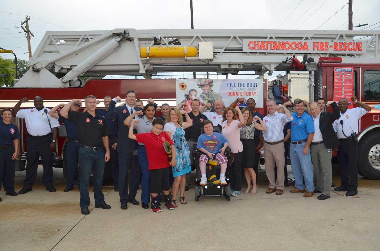 Firefighters Fan Out to Fill the Boot for MDA