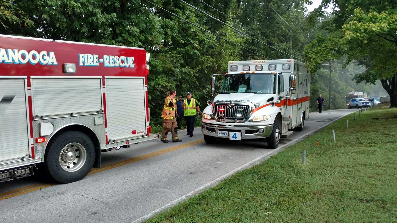 Firefighters Pull Ederly Motorist Out of Ravine