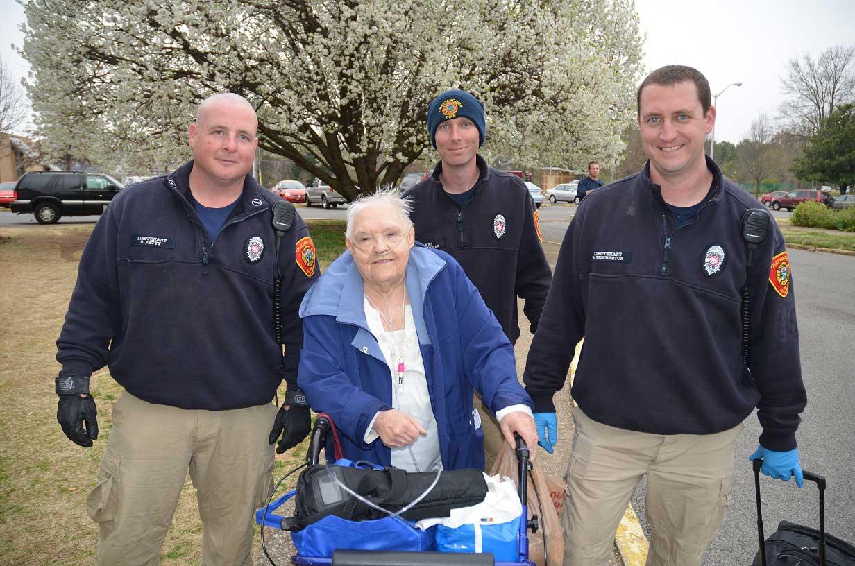 Residents Return to Jaycee Towers