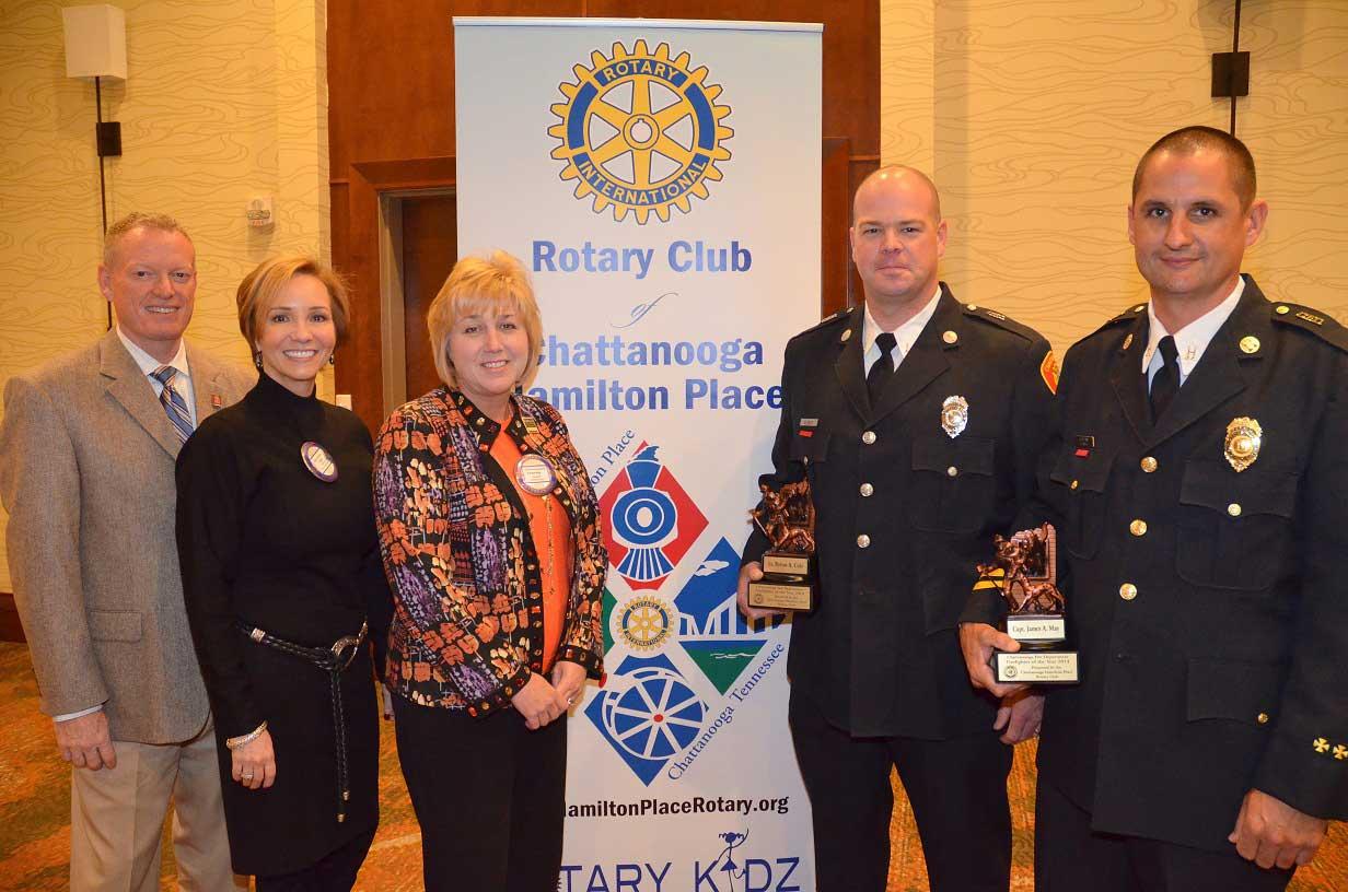 Rotary Club Honors Firefighters of the Year