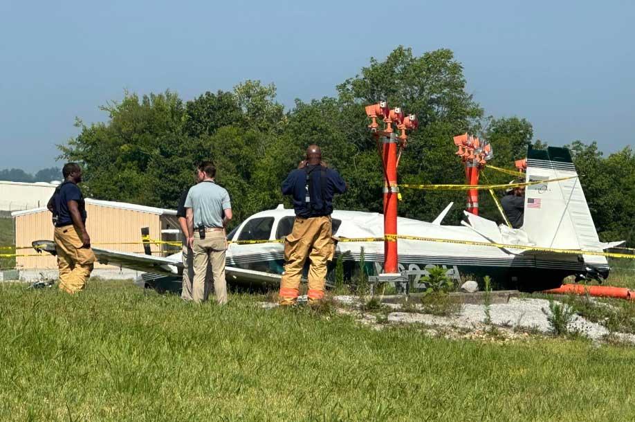 Dos personas transportadas tras accidente de avión