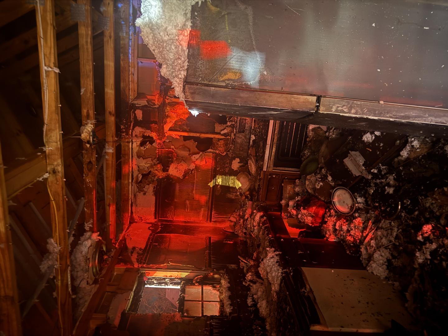 Incendio en la cocina