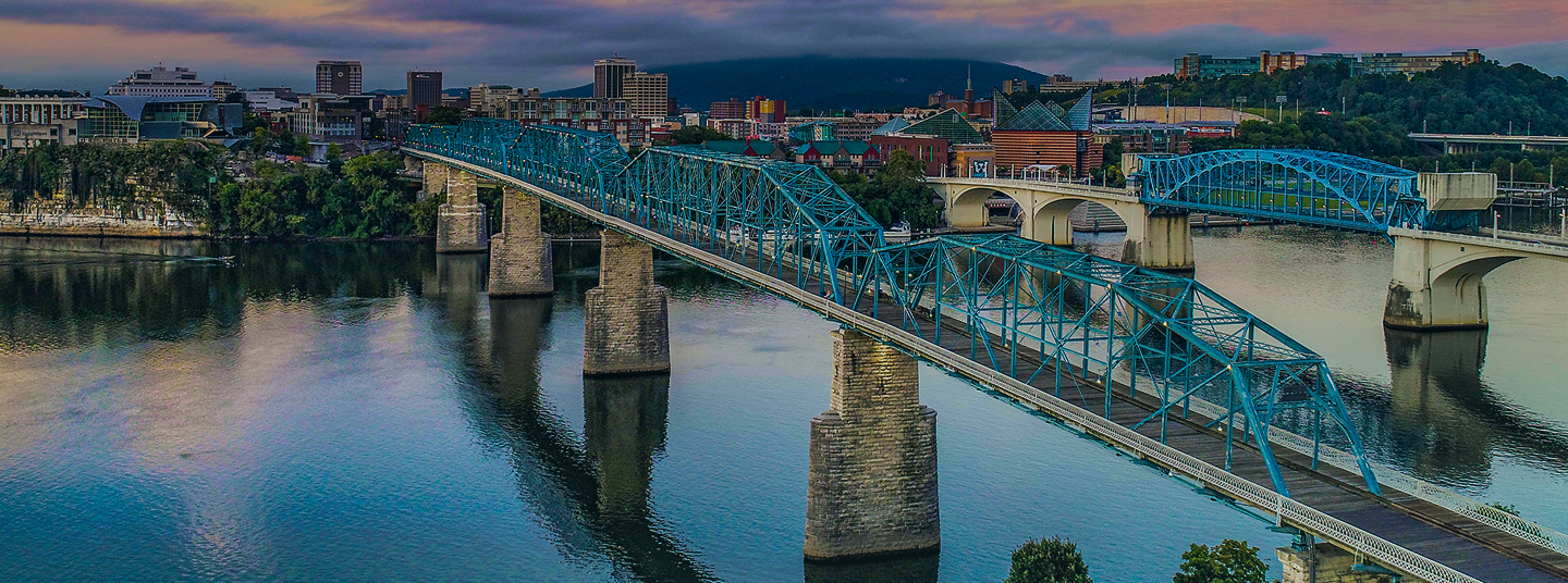 The Walnut Street Bridge in Chattanooga, TN.
